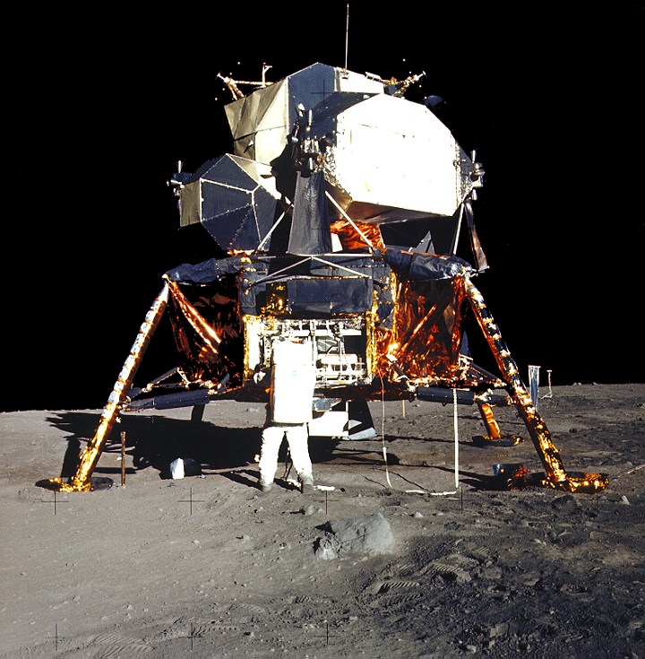 NASA's Apollo 11 Lunar Module on the Moon