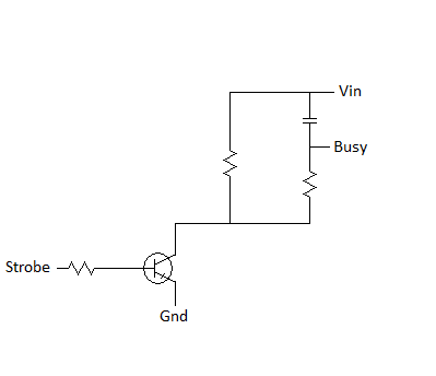 Strobe to Busy Circuit