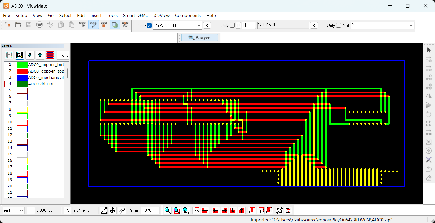 ViewMate screenshot of Simple CB RS-274X export